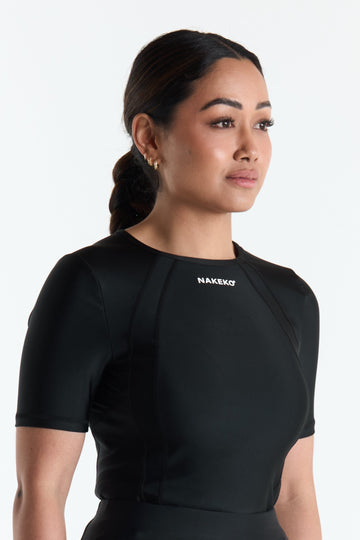 Base Short Sleeve In Black