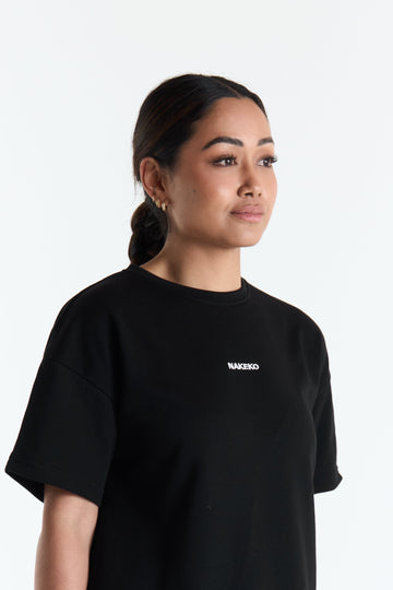 To & From Tee in Black