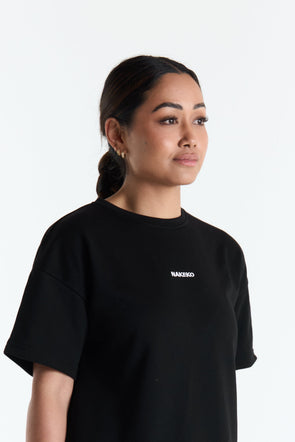 To & From Tee in Black