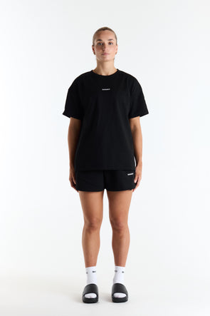 To & From Tee in Black