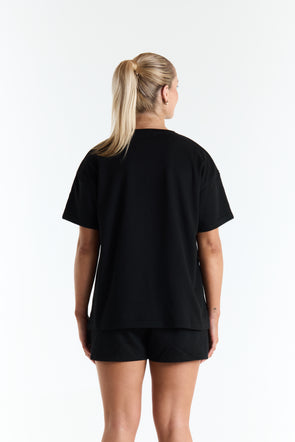 To & From Tee in Black