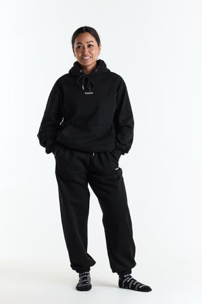 To & From Hoodie In Black